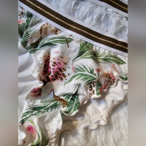 H&M Padded Triangle Bikini Top (14) & Cheeky Bikini Bottom (6) - Tropical Jungle - Picture 6 of 11